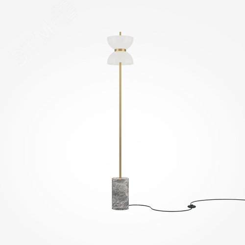 Светильник напольный (торшер) Kyoto LED 11W Золото и серый - фото 6