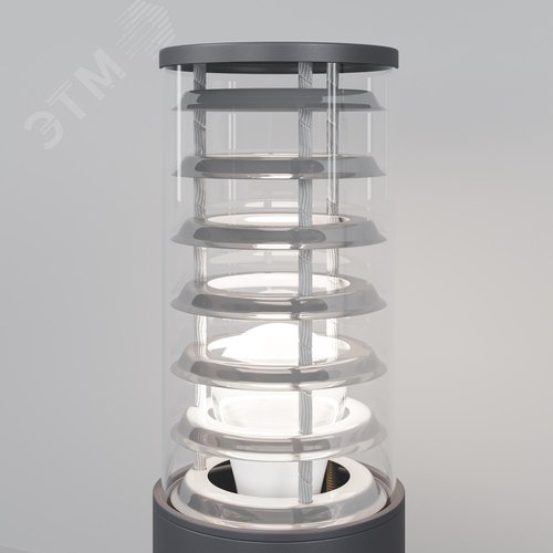 Светильник ландшафтный Outdoor Bronx IP 54 E27х1х60W Серый - фото 3