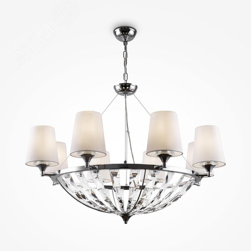 Светильник подвесной Pantheon E14х8х40W Хром - фото 2