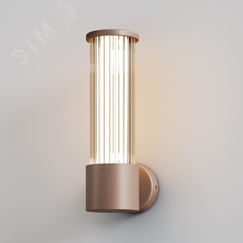 Светильник настенный (бра) Outdoor Lit IP 54 LED 8W 3000 K Коричневый - фото 5