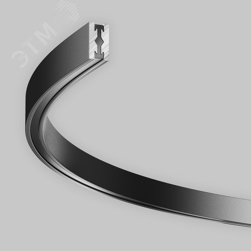 Шинопровод полукруг 650мм Flarity черный - фото 3