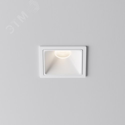 Светильник встраиваемый Downlight Alfa LED 4000K 10Вт 50 град IP20 CRI90 Белый квадрат 52х65х65мм 960Лм - фото 6