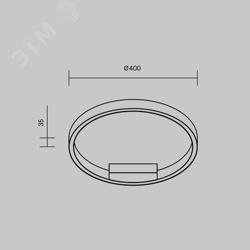 Светильник потолочный Rim LED 24W Латунь - фото 5