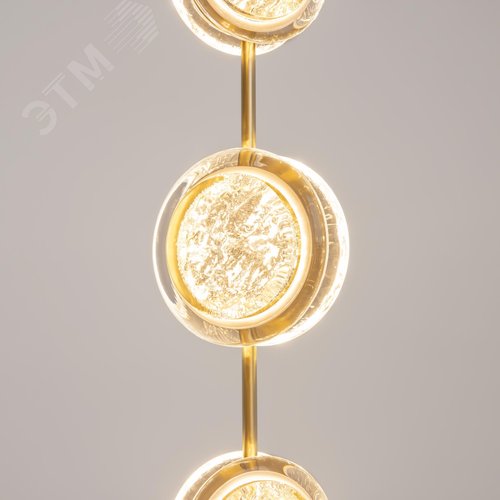Светильник подвесной Pharao LED 21W Черный и Латунь - фото 4