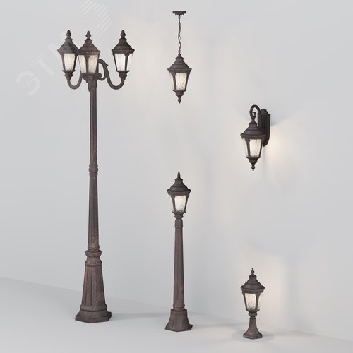 Светильник подвесной Outdoor Goiri IP 44 E27х1х60W Бронза Антик - фото 6