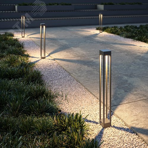 Светильник ландшафтный Outdoor Elbe IP 65 LED 10W 3000 K Графит - фото 3