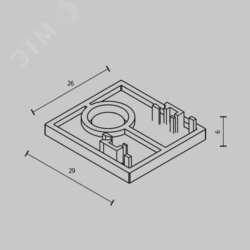 Заглушки для накладного низкопрофильного шинопровода Exility 2шт - фото 6