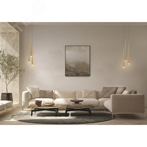 Светильник подвесной Cascade LED 19W Черный - фото 5