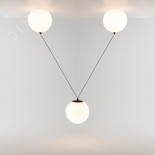 Светильник подвесной Twins LED 26W Черный - фото 6