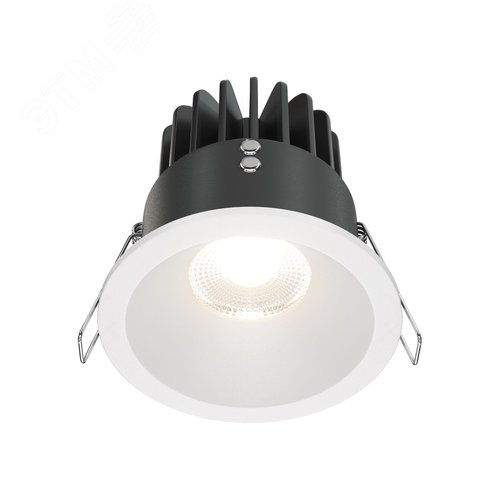 Светильник встраиваемый LED Zoom 4000K 1x12Вт 60 град IP65 белый круглый - фото 1