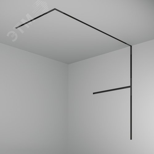 Шинопровод 2м встраиваемый под ГКЛ 12,5мм Basity черный - фото 5