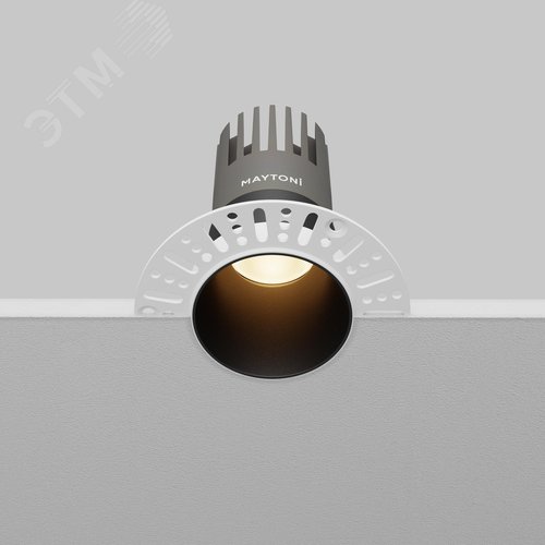 Светильник встраиваемый Dip DL120-10W-3K-TRS-B Черный - фото 6