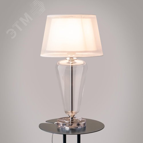 Светильник настольный Verre E27х1х40W Хром - фото 5