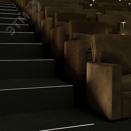 Профиль алюминиевый встраиваемый в пол 37x10 (Серебро, 2 м), ALM-3710-S-2M 636022 - фото 2