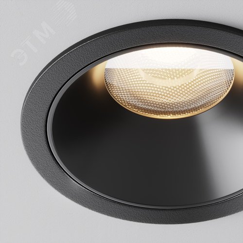 Светильник встраиваемый Downlight Alfa LED 3000K 15Вт 60 град IP20 CRI90 Черный круглый 63х85мм 1490Лм - фото 6