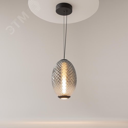 Светильник подвесной Bruma LED 14W Черный - фото 4