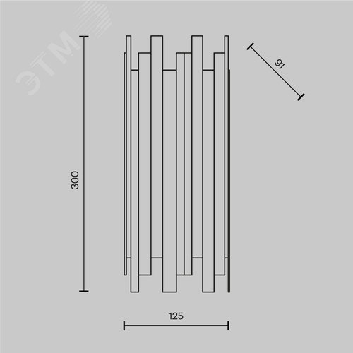 Светильник настенный (бра) Maytoni MOD136WL-01BS Латунь - фото 4