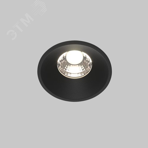 Светильник встраиваемый Round DL058-7W4K-B Черный - фото 6