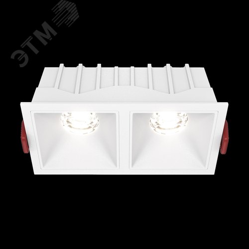 Светильник встраиваемый Alfa LED DL043-02-10W4K-D-SQ-W Белый - фото 3