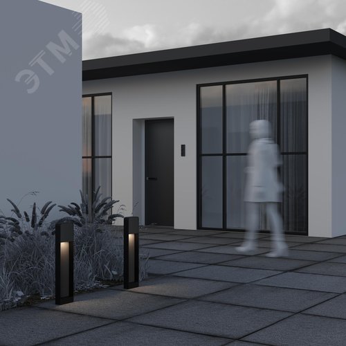 Светильник ландшафтный Outdoor Porte IP 54 LED 7W 3000 K Черный - фото 7