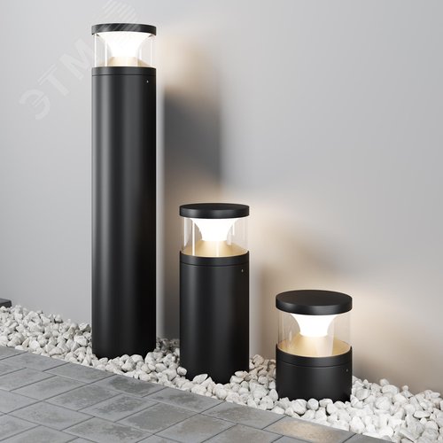 Светильник ландшафтный Outdoor Pyro IP 65 LED 21W 3000 K Черный - фото 7