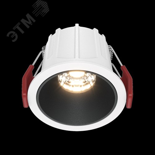 Светильник встраиваемый Downlight Alfa LED 3000K 10Вт 36 град IP20 CRI90 Бело-черный круглый 52х65мм 450Лм - фото 2
