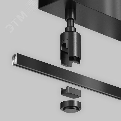 Основание потолочное Short для блока питания с вводом питания Flarity черный - фото 4