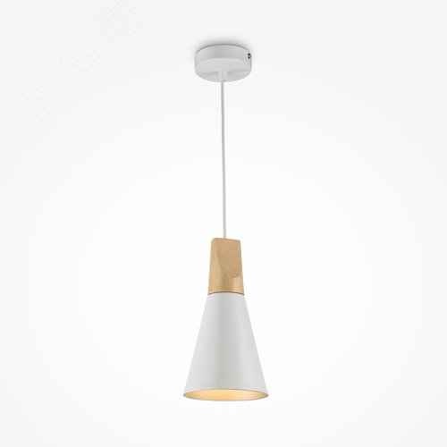 Светильник подвесной Bicones E27х1х60W Белый - фото 4