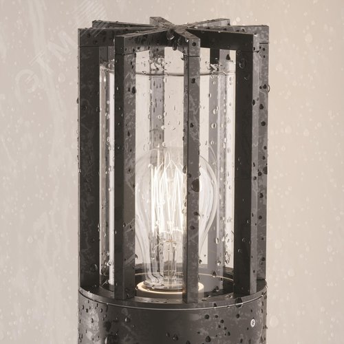 Светильник ландшафтный Outdoor Barrel IP 54 E27х1х15W Графит - фото 5