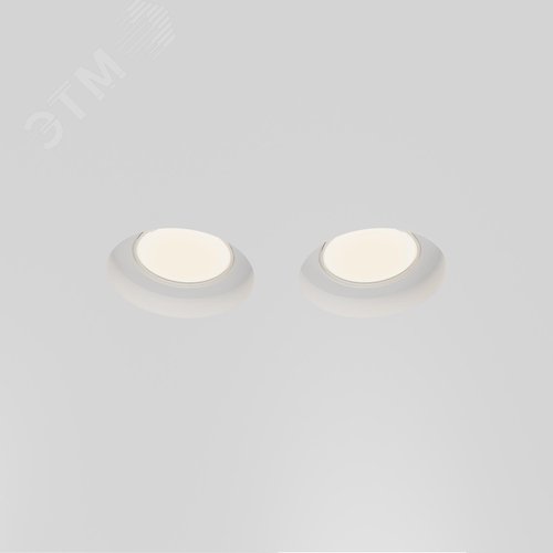 Светильник встраиваемый Gyps Modern DL002-GU10-02-W Белый - фото 3