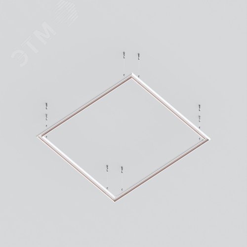 Шинопровод 2м Exility низкопрофильный подвесной круглый - фото 4