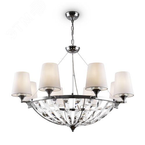 Светильник подвесной Pantheon E14х8х40W Хром - фото 1