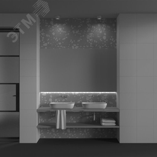 Светильник потолочный Glare 3000К 7Вт 120 град IP44 белый - фото 5