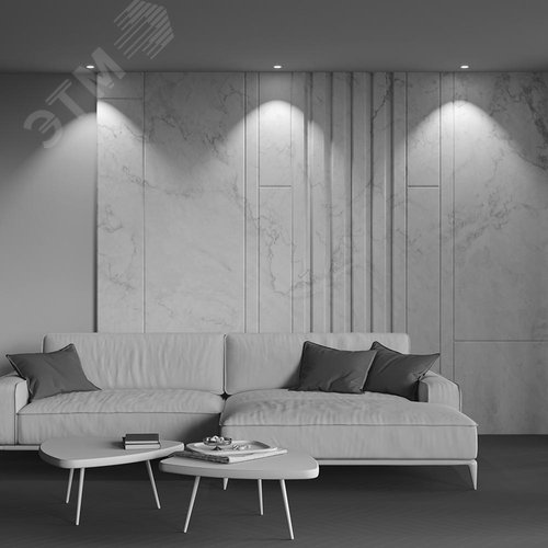 Светильник встраиваемый Downlight Alfa LED 4000K 10Вт 36 град IP20 CRI90 Бело-черный круглый 52х65мм 500Лм - фото 6