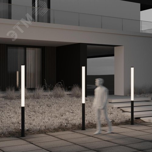 Светильник садово-парковый Outdoor Ster IP 65 LED 100W 3000 K Черный - фото 2