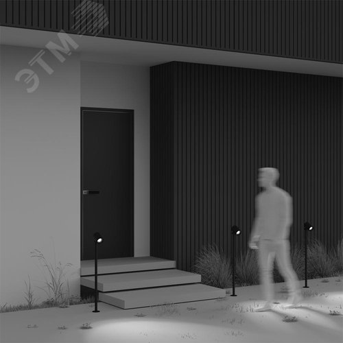 Светильник ландшафтный Outdoor Spira IP 65 LED 12W 3000 K Черный - фото 2