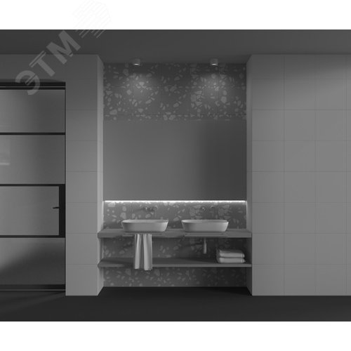 Светильник потолочный Glare 3000К 7Вт 120 град IP44 белый - фото 6