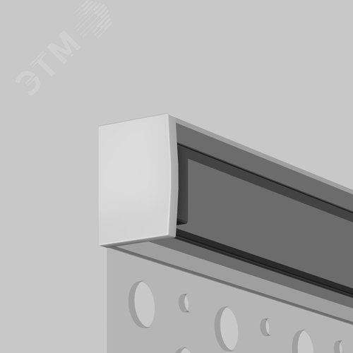 Комплект заглушек (для профиля ALM-3611-S-2M) 2 шт., белый - фото 5