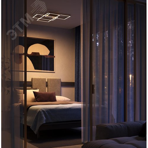 Светильник потолочный Rida LED 78W Золото - фото 2