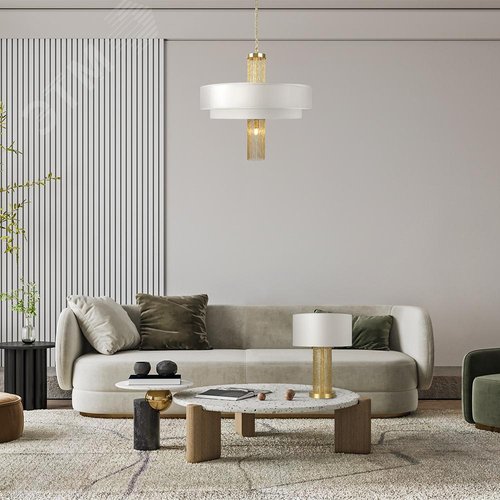 Изображение товара Светильник настольный Impressive E27х1х40W Золото (шт)