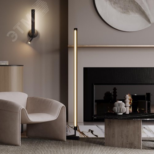 Светильник напольный (торшер) Combo LED 24W Черный - фото 2