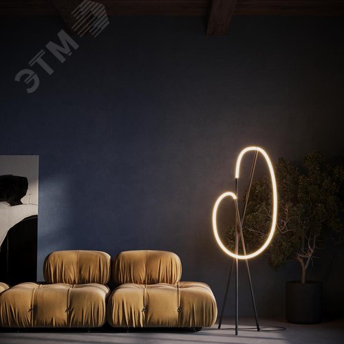 Светильник напольный (торшер) Crochet LED 36W Черный - фото 2