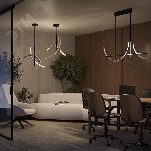 Светильник подвесной Wabi LED 21W Черный - фото 2