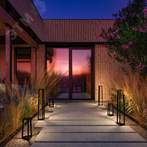 Светильник ландшафтный Outdoor Luft IP 65 LED 12W 3000 K Черный - фото 2