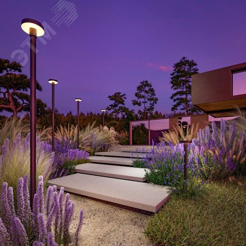 Светильник парковый Outdoor Katto IP 65 LED 30W 3000 K Графит - фото 2