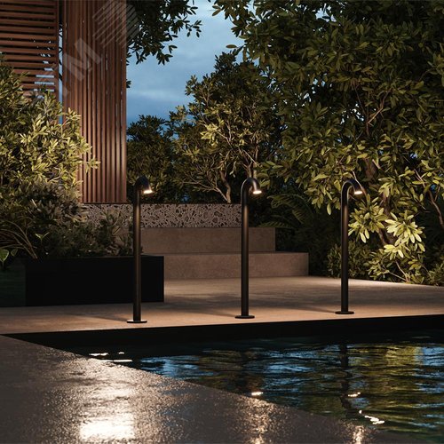 Светильник ландшафтный Outdoor Lumi IP 65 LED 4W 3000 K Графит - фото 2