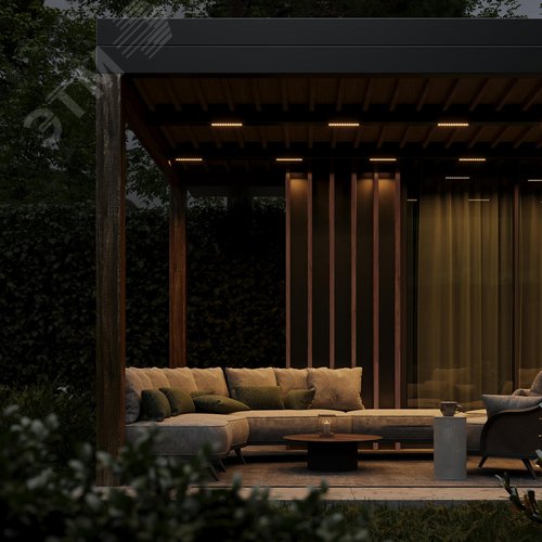 Светильник встраиваемый Outdoor Ghost IP 65 LED 12W 3000 K Графит - фото 2