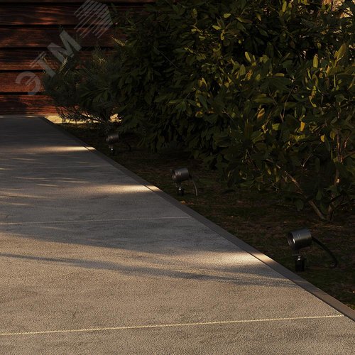 Светильник ландшафтный Outdoor Clyde IP 65 LED 3W 3000 K Графит - фото 2