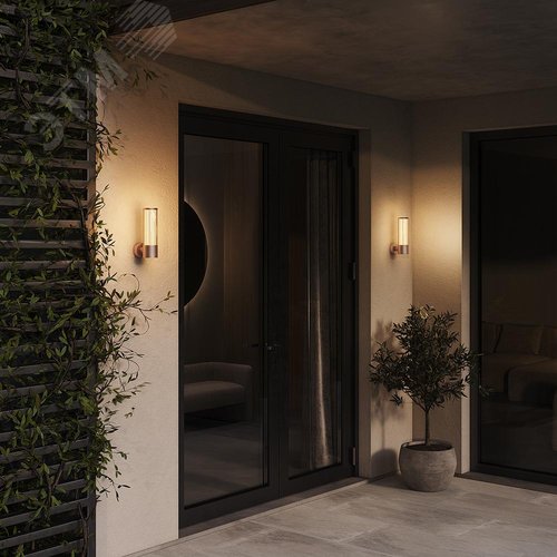 Светильник настенный (бра) Outdoor Lit IP 54 LED 8W 3000 K Коричневый - фото 2