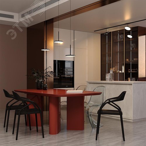 Светильник подвесной Plato LED 12W Черный - фото 2